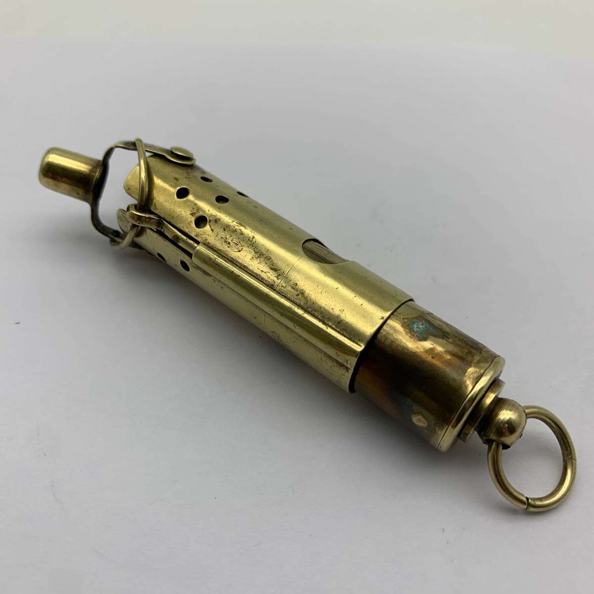 Early Austrian Brass 'Wind Proof' Tube Lighter