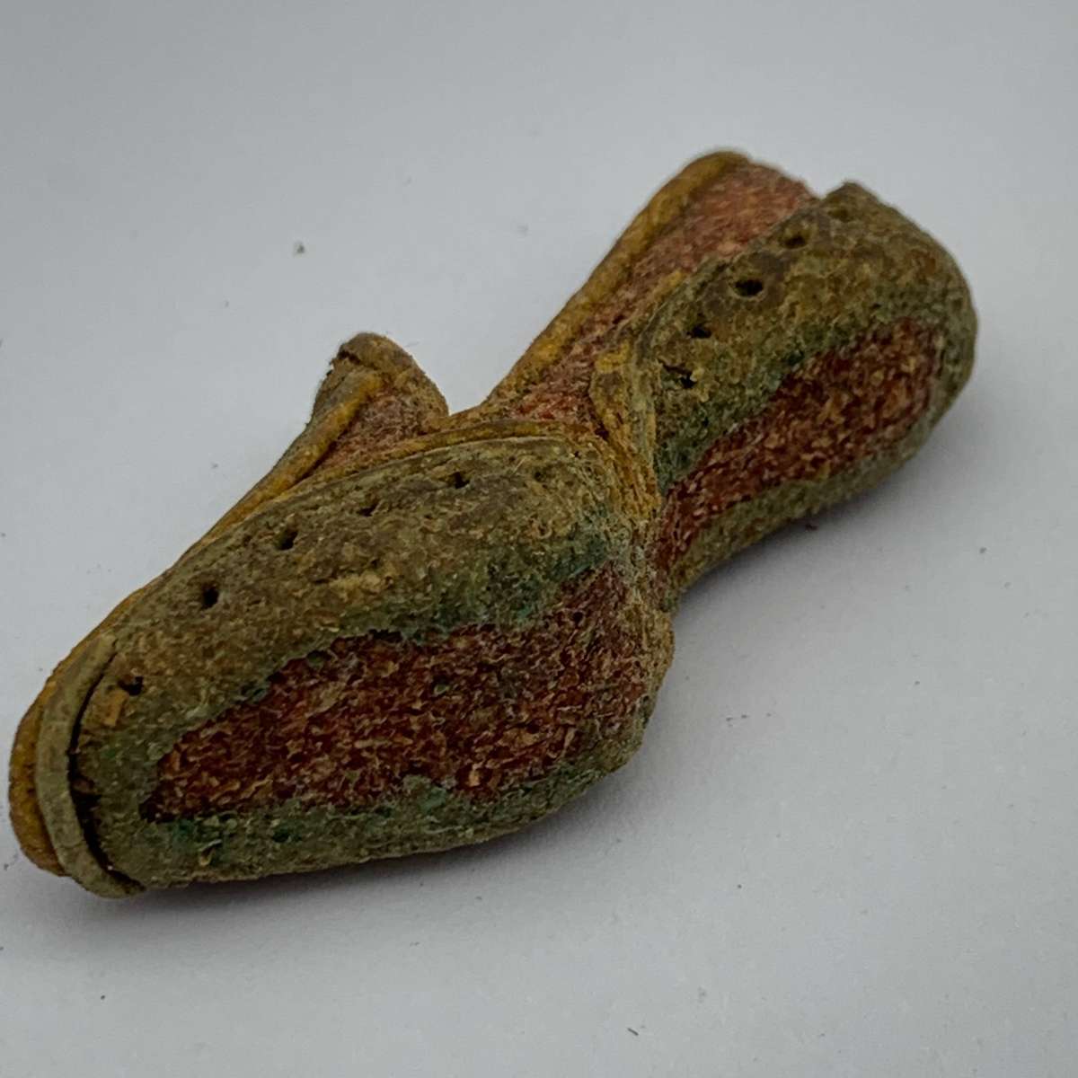 WW2  Rare 'P.O.W' Miniature Bread Dough Shoes