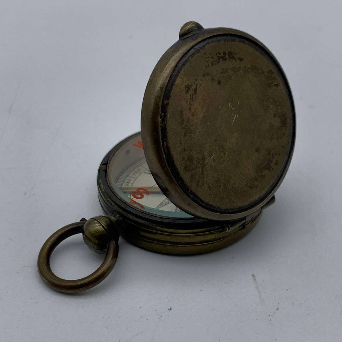 Vintage Brass Cased Compass