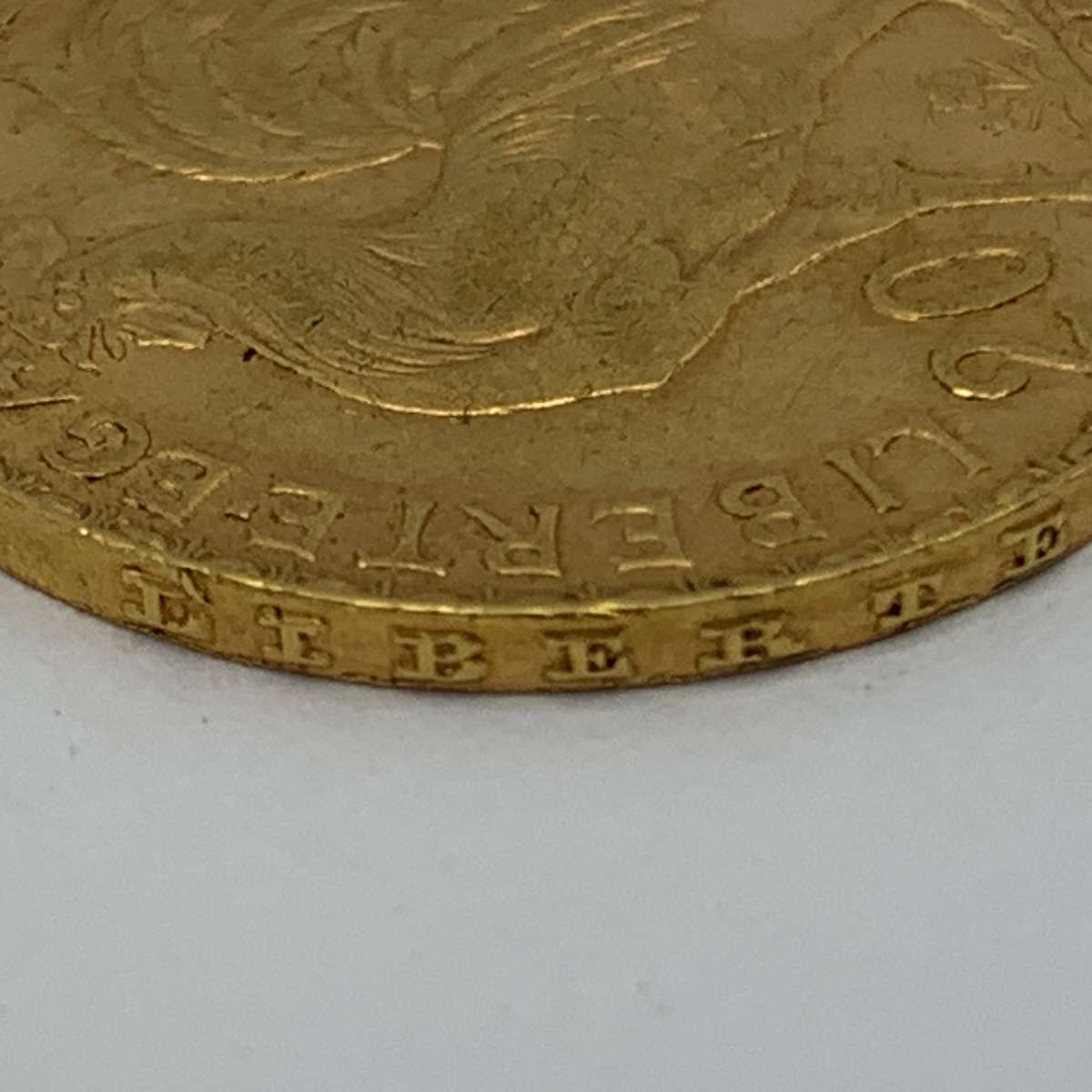Gold French '1908' 20 Francs Coin