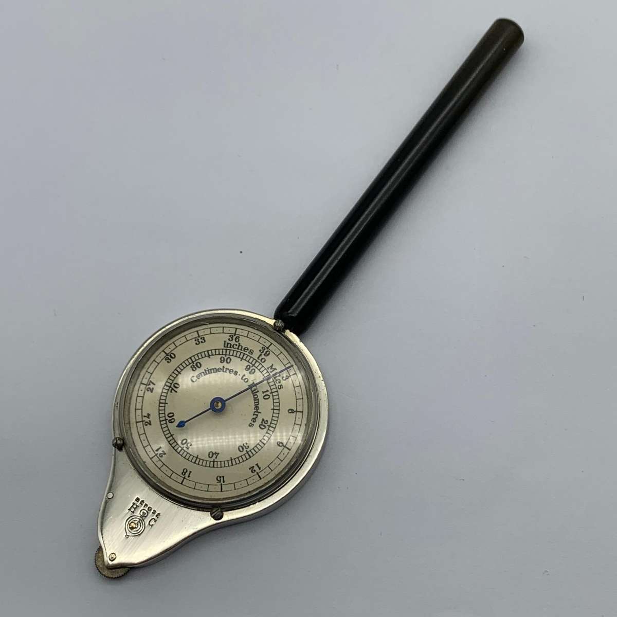 Early French 'Rotameter' Map Measurer (Henri Chatelain)