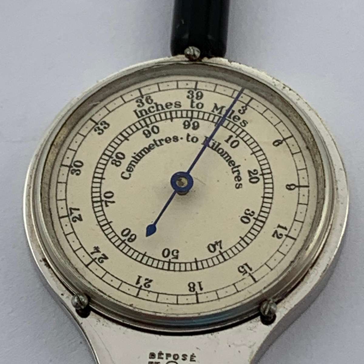 Early French 'Rotameter' Map Measurer (Henri Chatelain)
