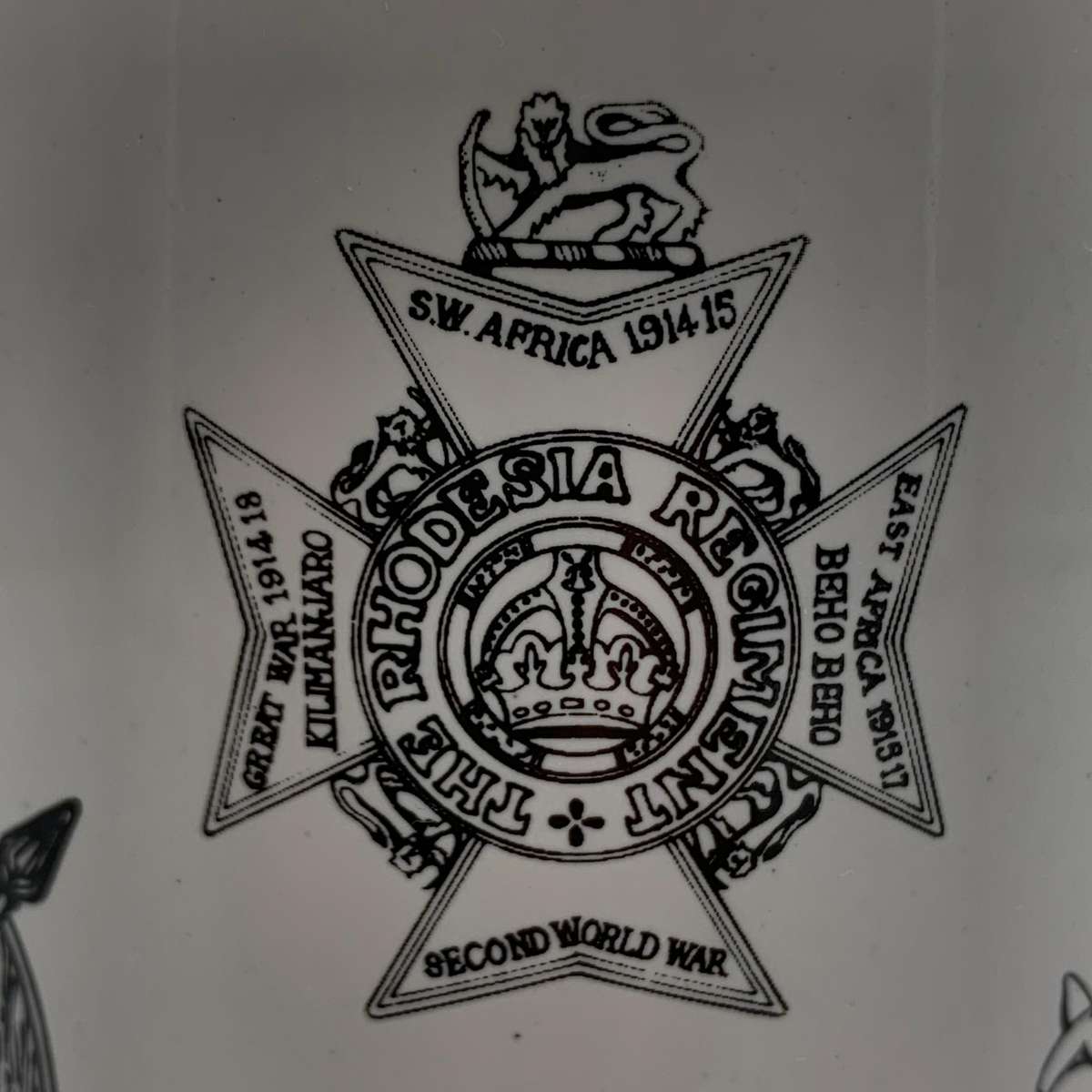 Rhodesian 'Military Badges' Beer Tankard