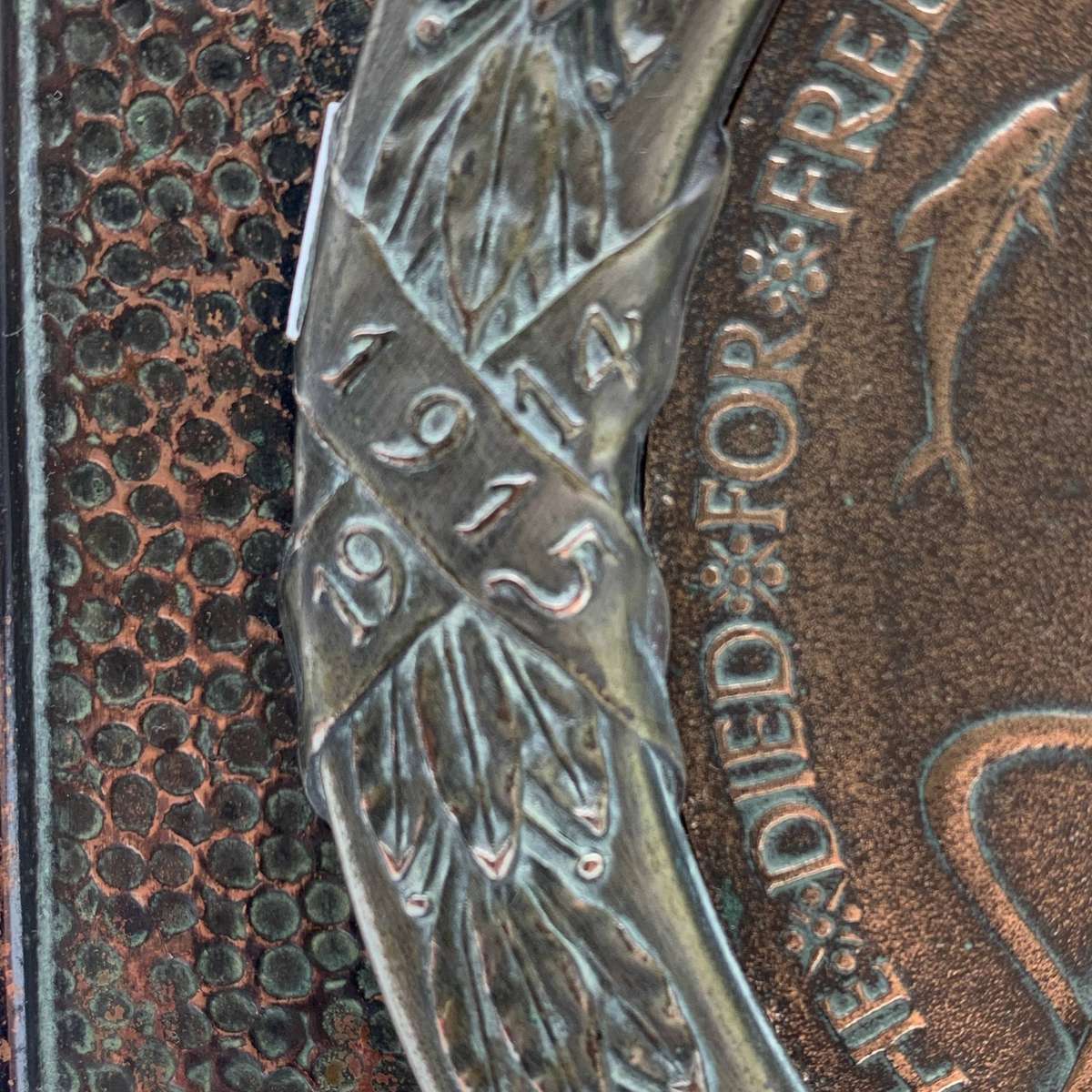 WW1 'K.I.A' Memorial Death Plaque & Frame (George Thomas Clark)