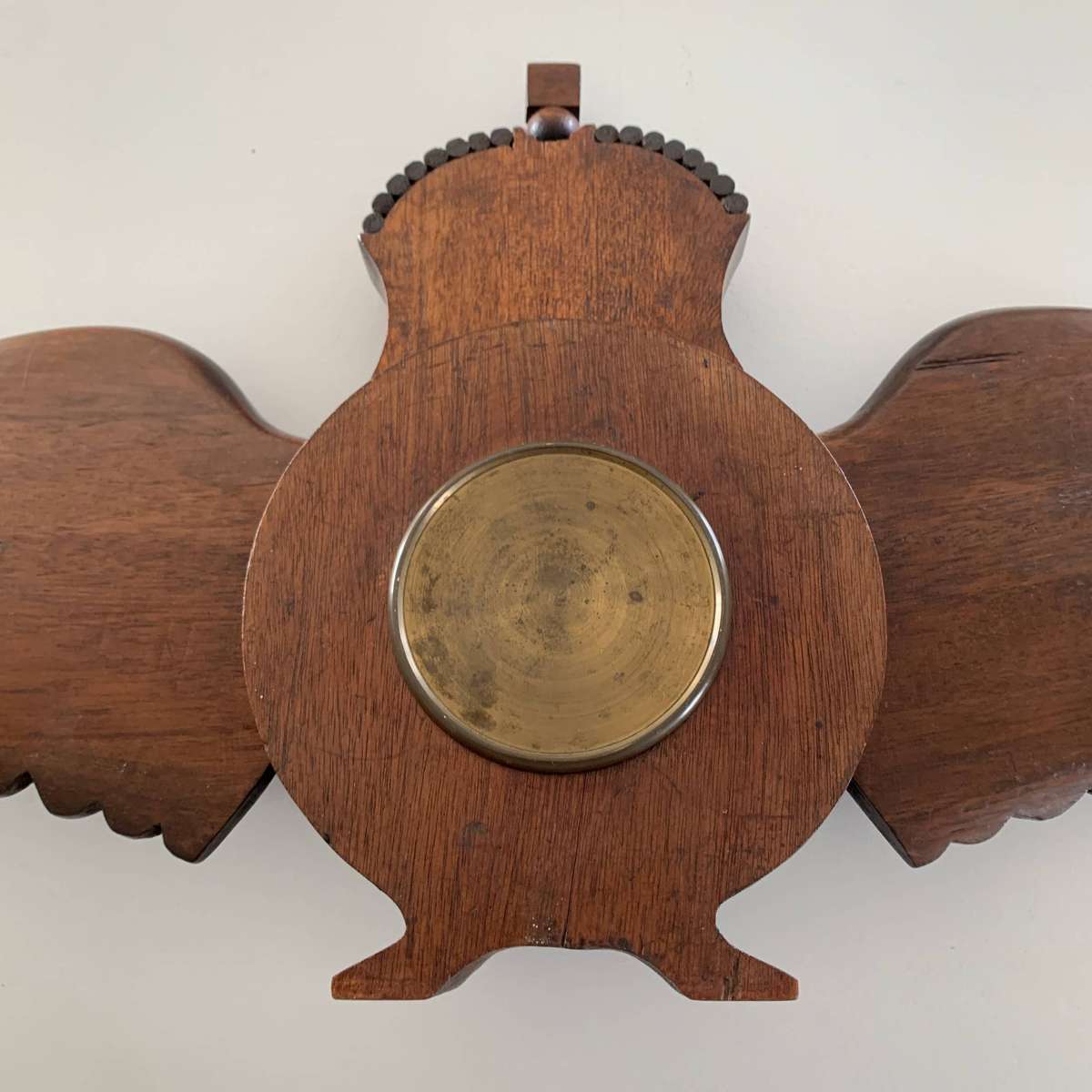 WW2  Large R.A.F. 'Pilots Wings' Wooden Clock