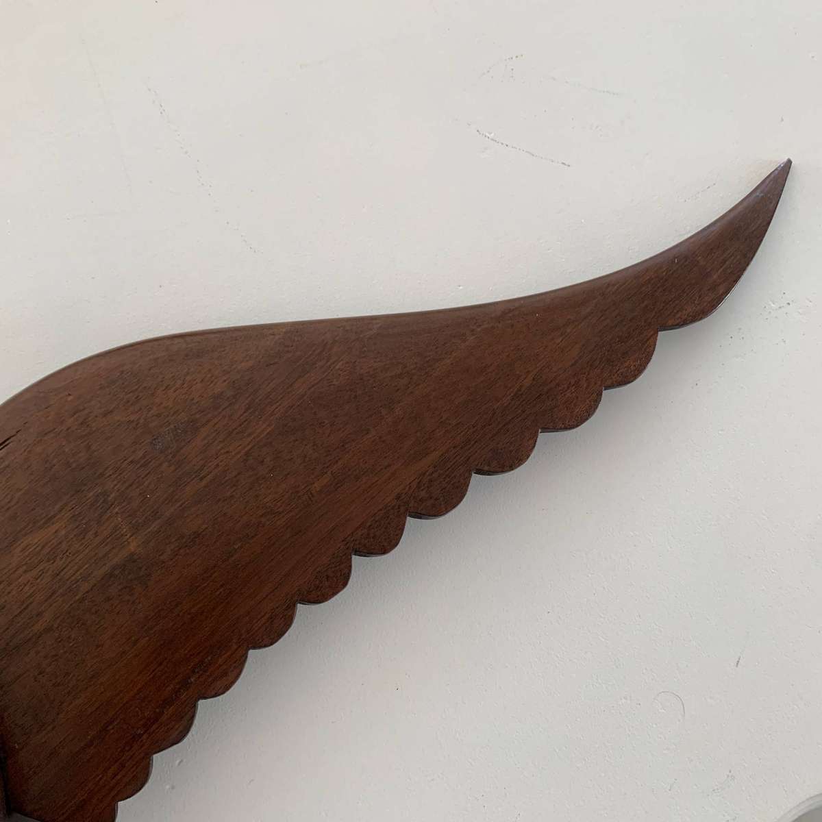 WW2  Large R.A.F. 'Pilots Wings' Wooden Clock