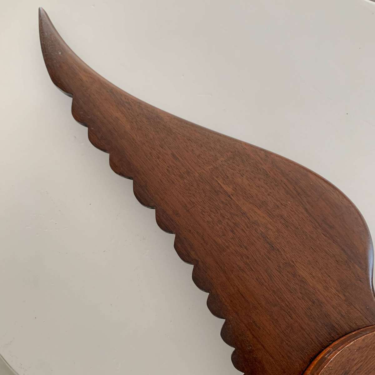 WW2  Large R.A.F. 'Pilots Wings' Wooden Clock