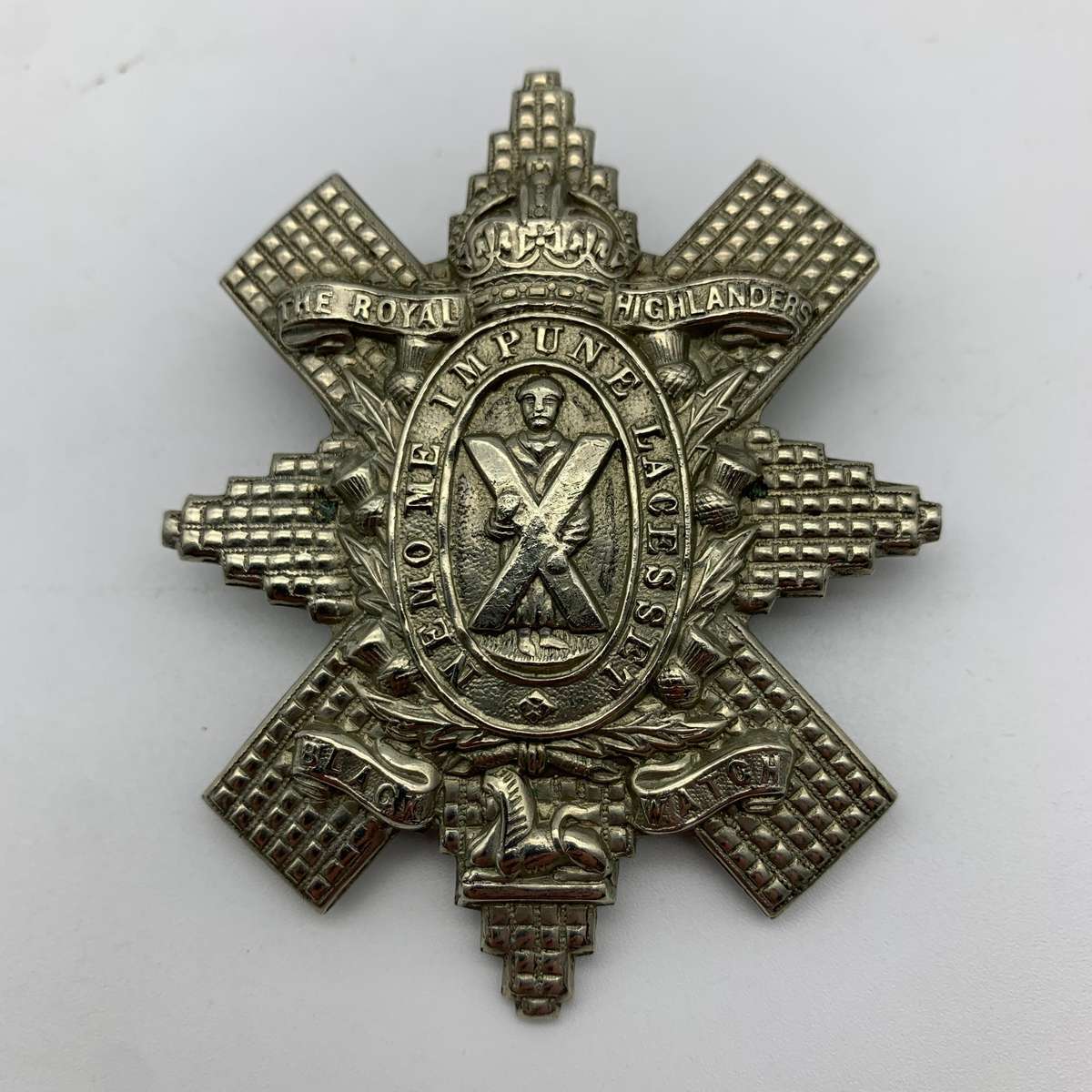 WW1 - 'Royal Highlanders - Black Watch' Cap Badge (First Pattern)