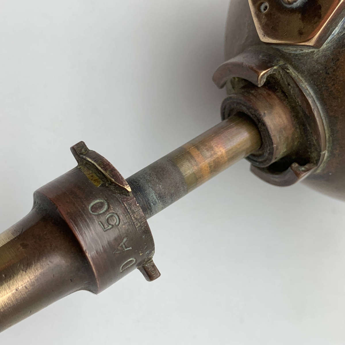 Vintage 'Pyrene' Brass Fire Extinguisher & Wall Bracket