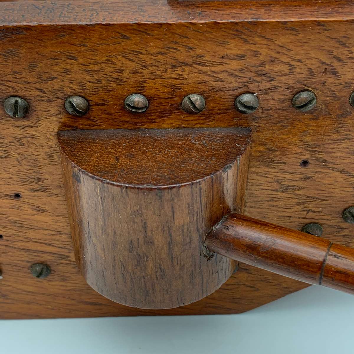 WW1 - 'Trench Art' Wooden Tank Money Box