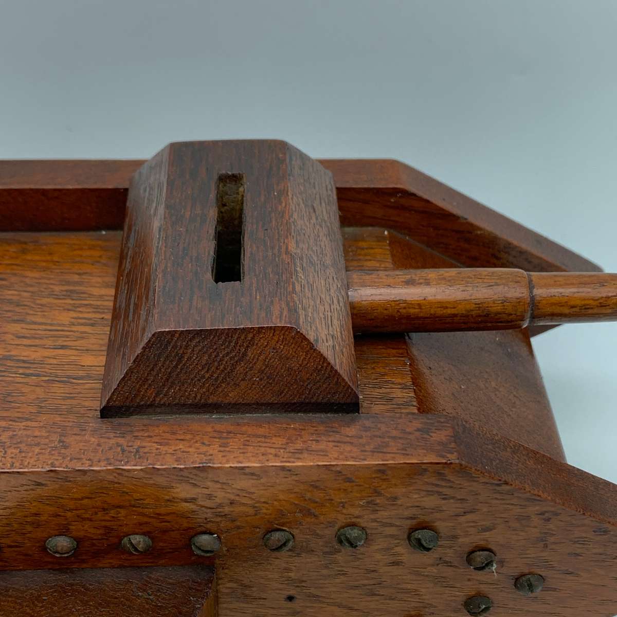 WW1 - 'Trench Art' Wooden Tank Money Box