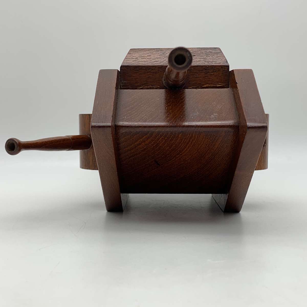 WW1 - 'Trench Art' Wooden Tank Money Box