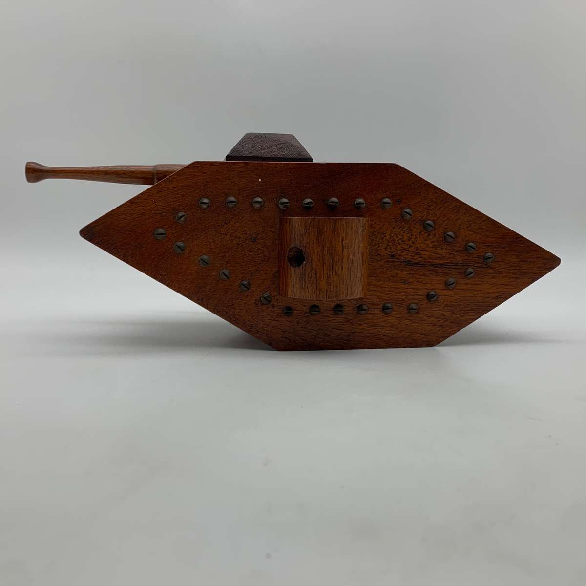WW1 - 'Trench Art' Wooden Tank Money Box
