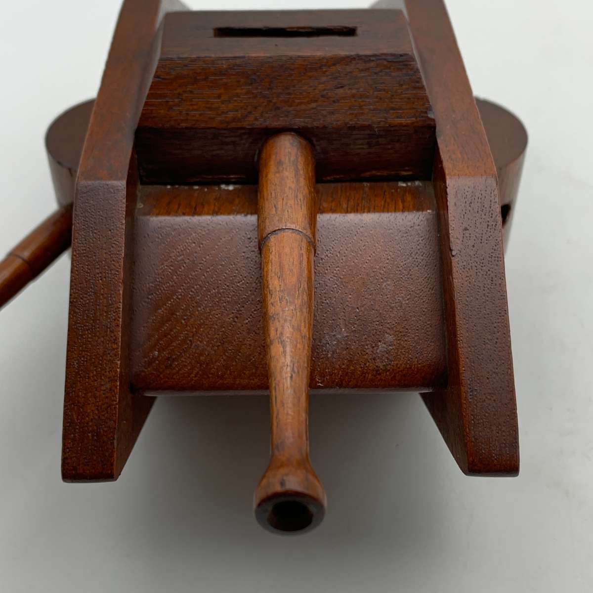 WW1 - 'Trench Art' Wooden Tank Money Box