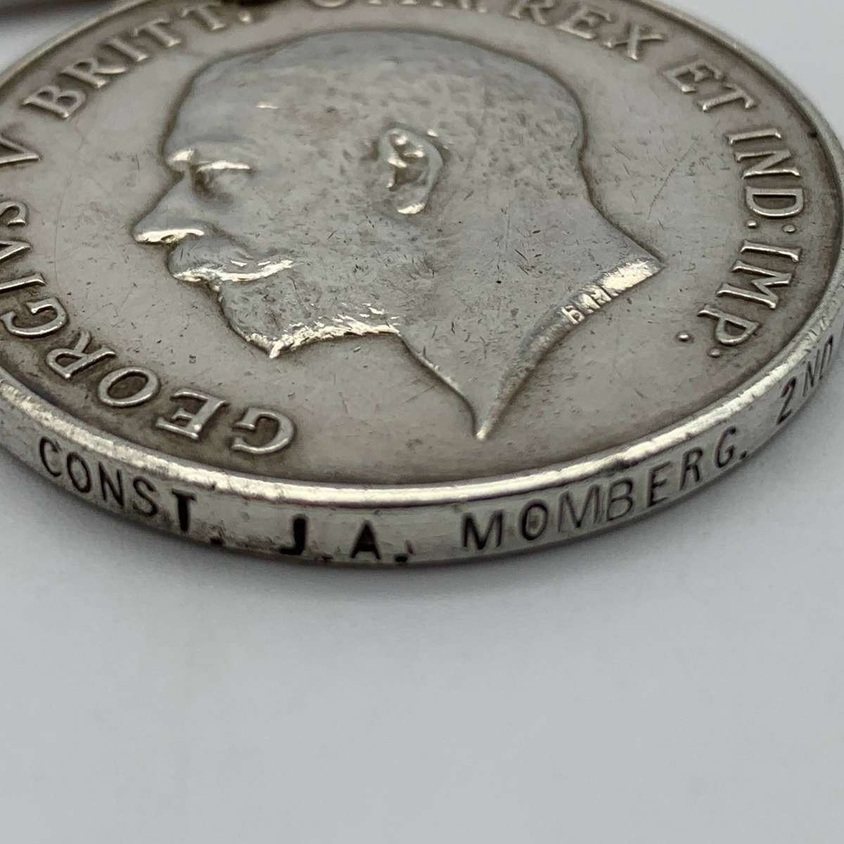 WW1 Medal Pair to 'CONST. J.A. MOMBERG' (2ND Military Constabulary)