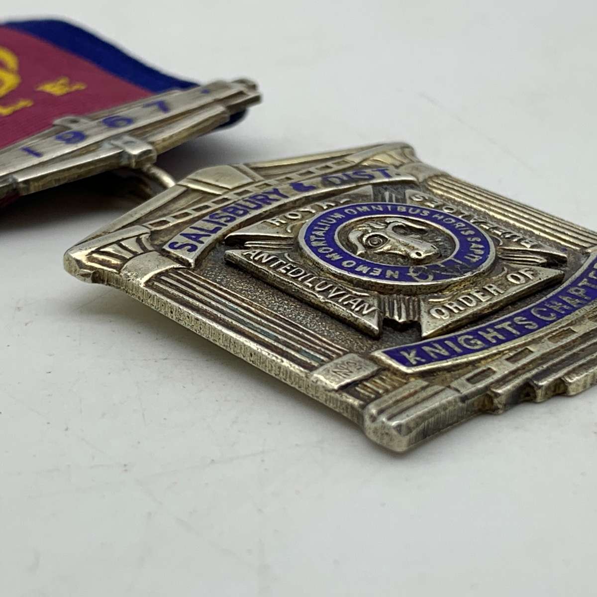 Rhodesia - Silver & Enamel 1967 'R.A.O.B.' Medal (43,7g)