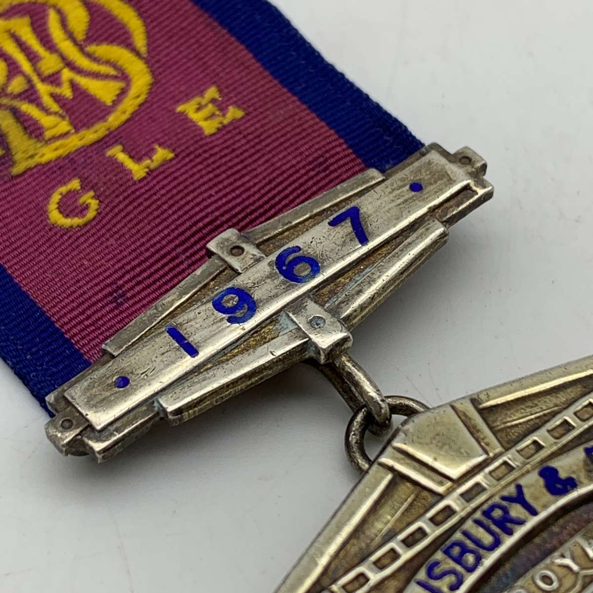 Rhodesia - Silver & Enamel 1967 'R.A.O.B.' Medal (43,7g)
