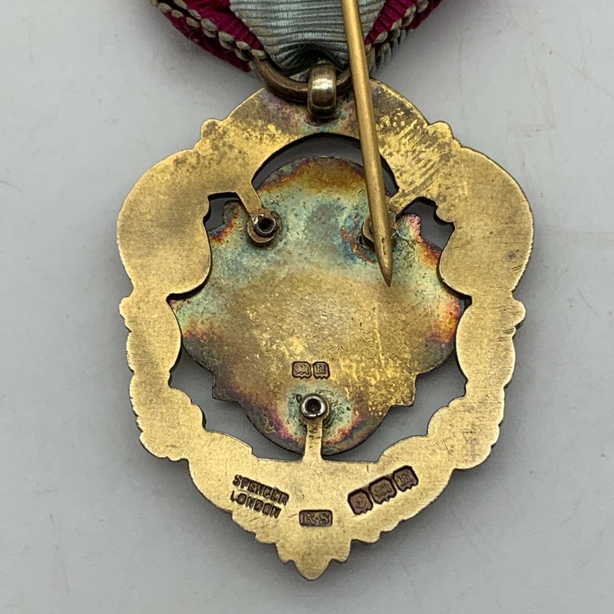 Rhodesia - Silver & Enamel 'Victoria Falls' Masonic Medal (1932)
