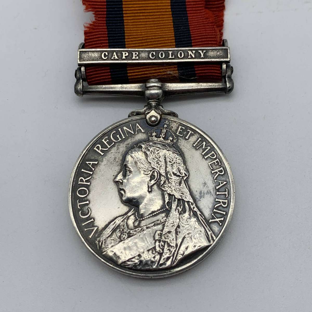 Boer War  Q.S.A. & 1939/45 War Medal to 'MR. K. BELL' (A.S.C.)