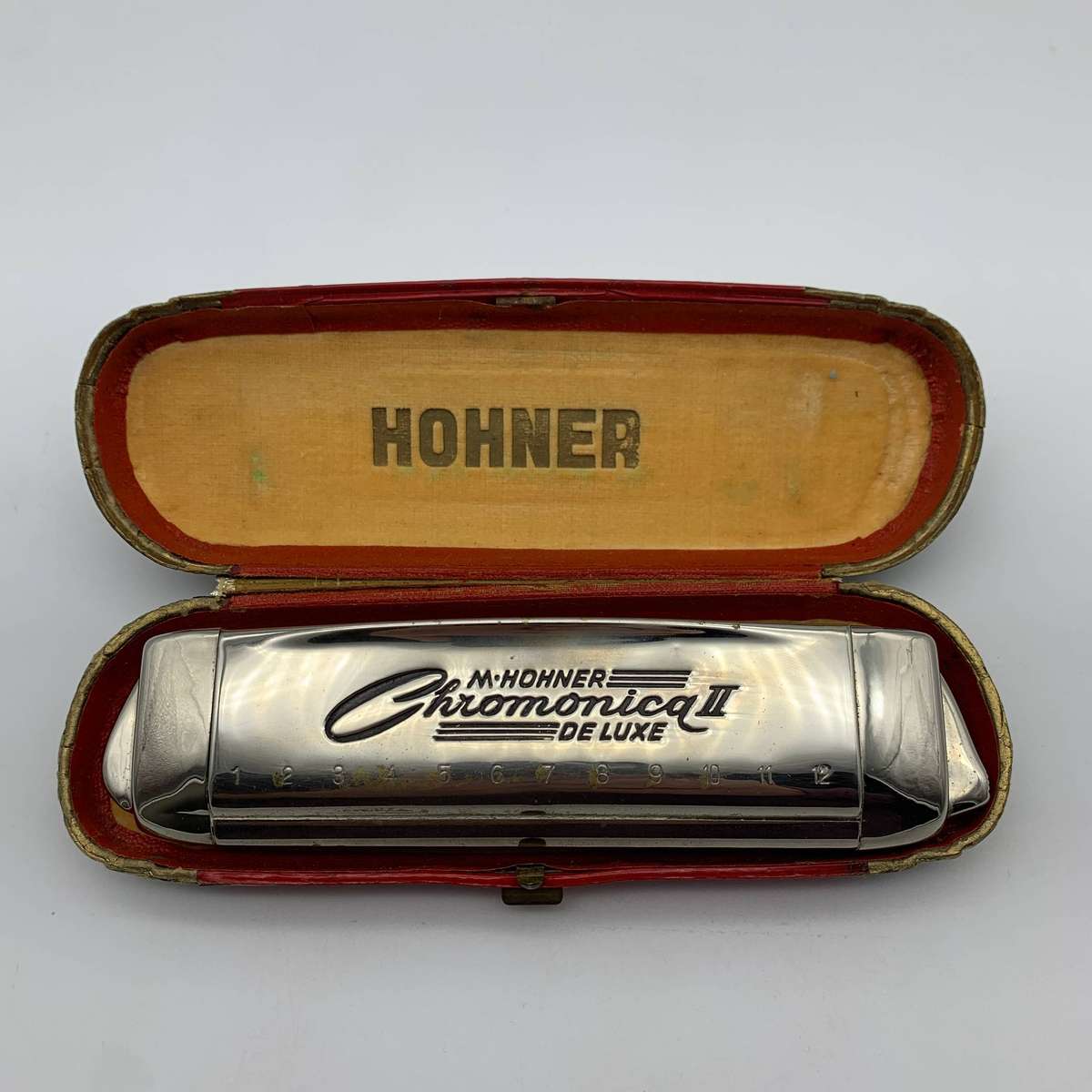 Vintage Hohner 'Chromonica II Deluxe' Harmonica (Boxed)
