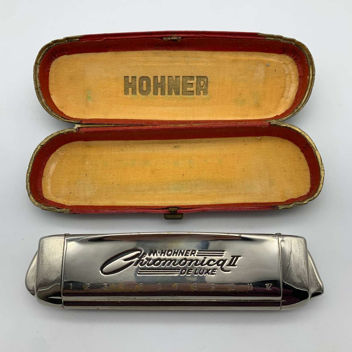 Vintage Hohner 'Chromonica II Deluxe' Harmonica (Boxed)