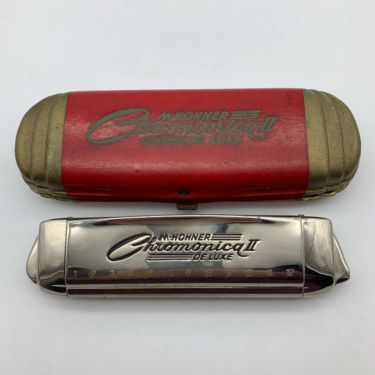 Vintage Hohner 'Chromonica II Deluxe' Harmonica (Boxed)