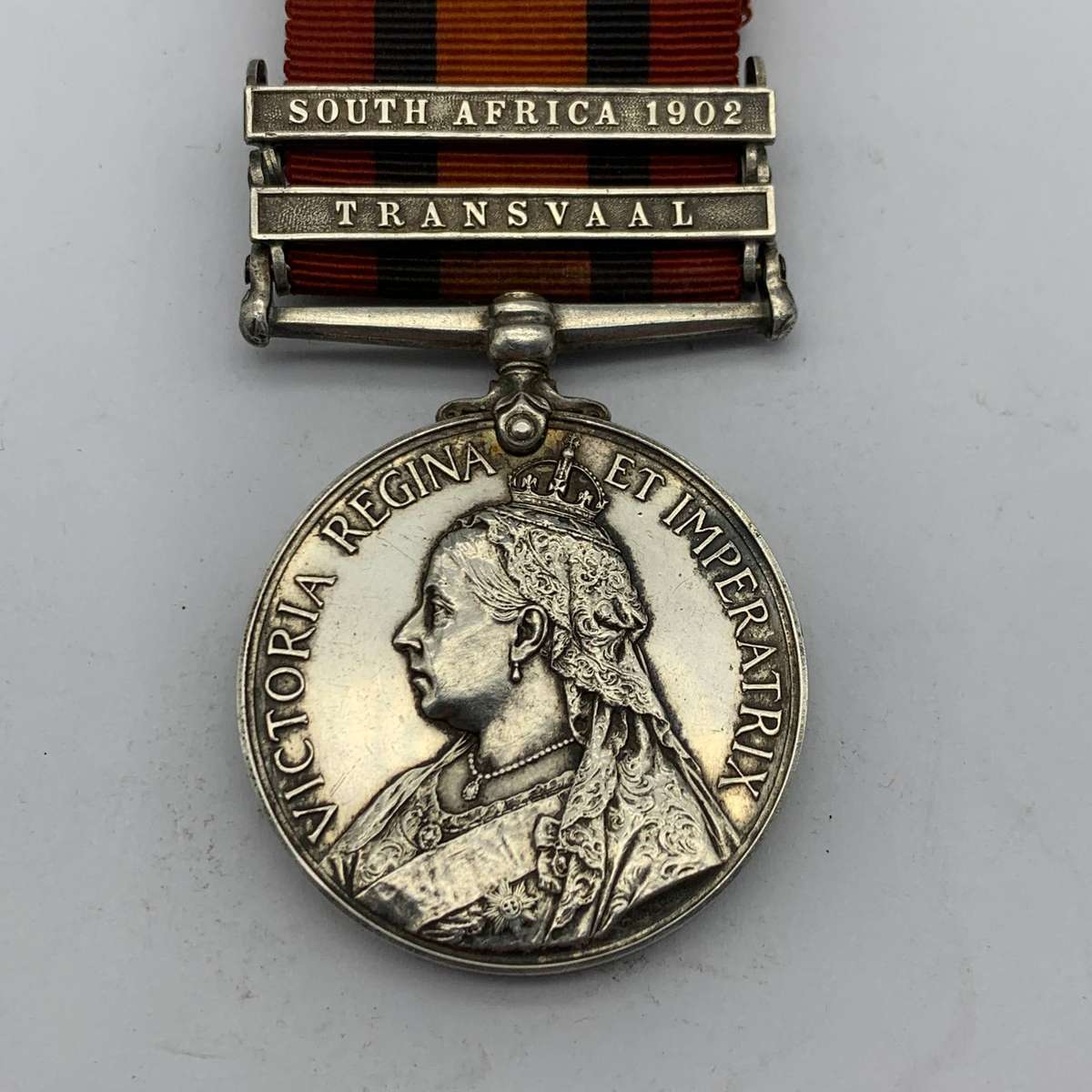Boer War  Q.S.A. Medal 'PTE. P.F. BAILEY' (AUST. A.M.C.)