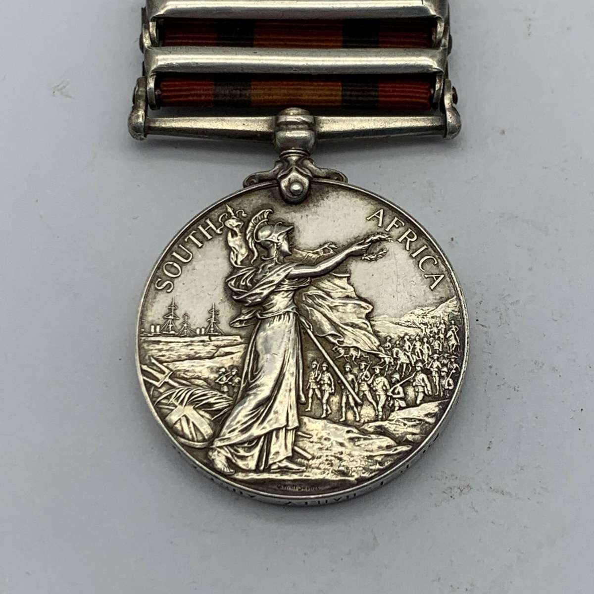 Boer War  Q.S.A. Medal 'PTE. P.F. BAILEY' (AUST. A.M.C.)