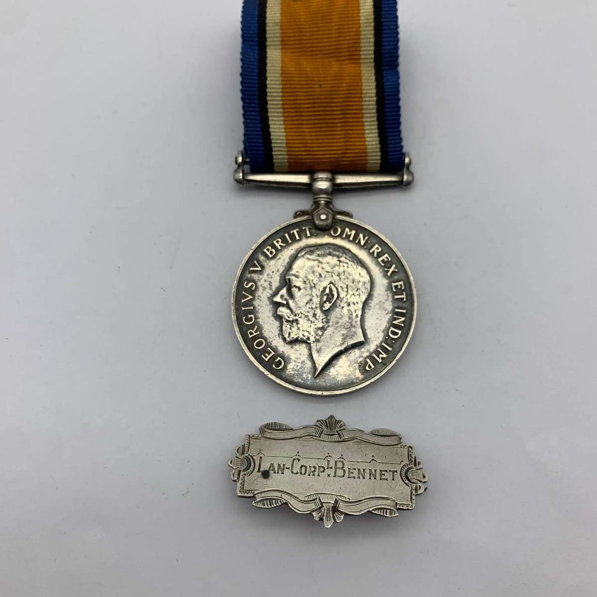 WW1 Medal to 'CPL. G.D. BENNETT' (Royal Engineers) (Incl. Sil. Plaque)