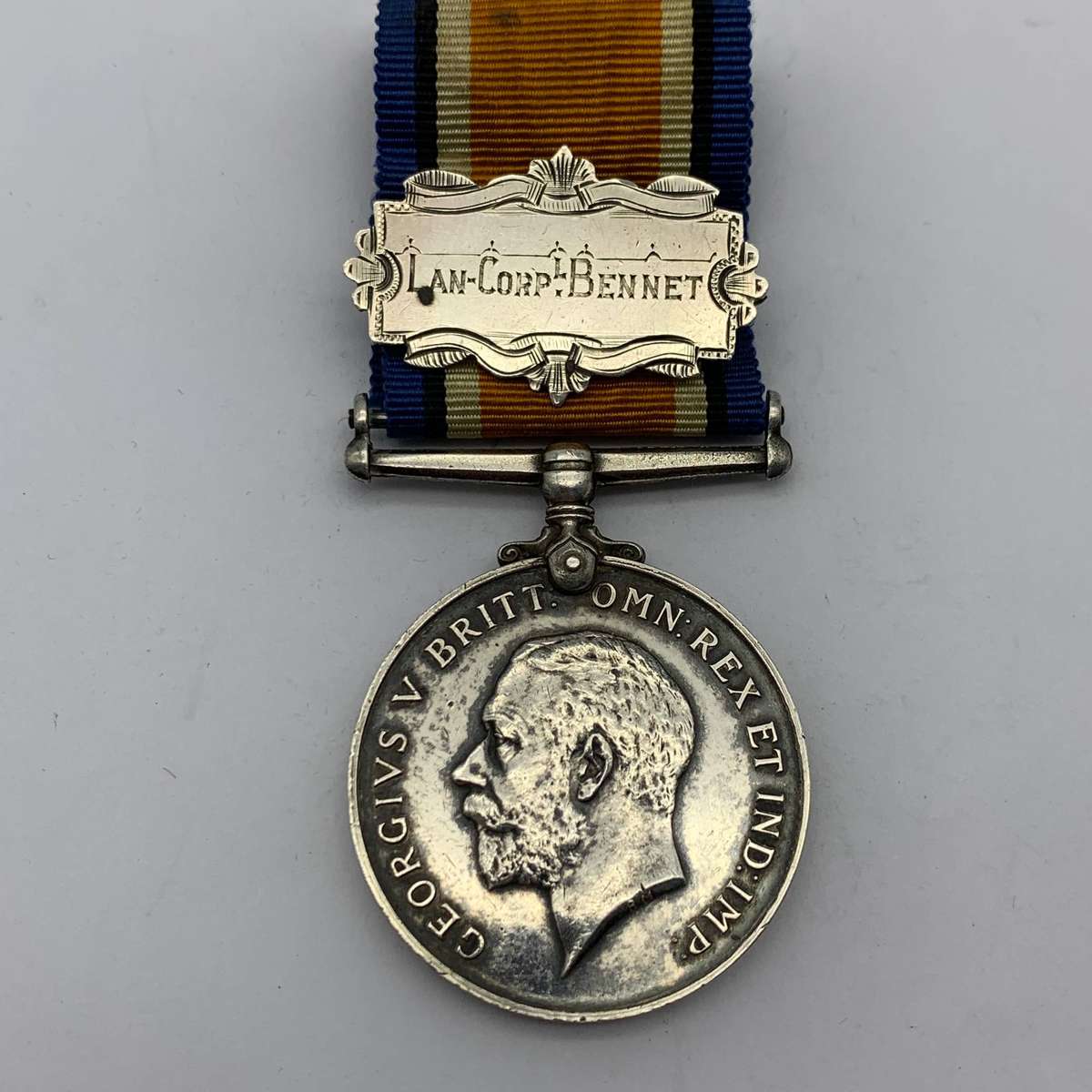 WW1 Medal to 'CPL. G.D. BENNETT' (Royal Engineers) (Incl. Sil. Plaque)