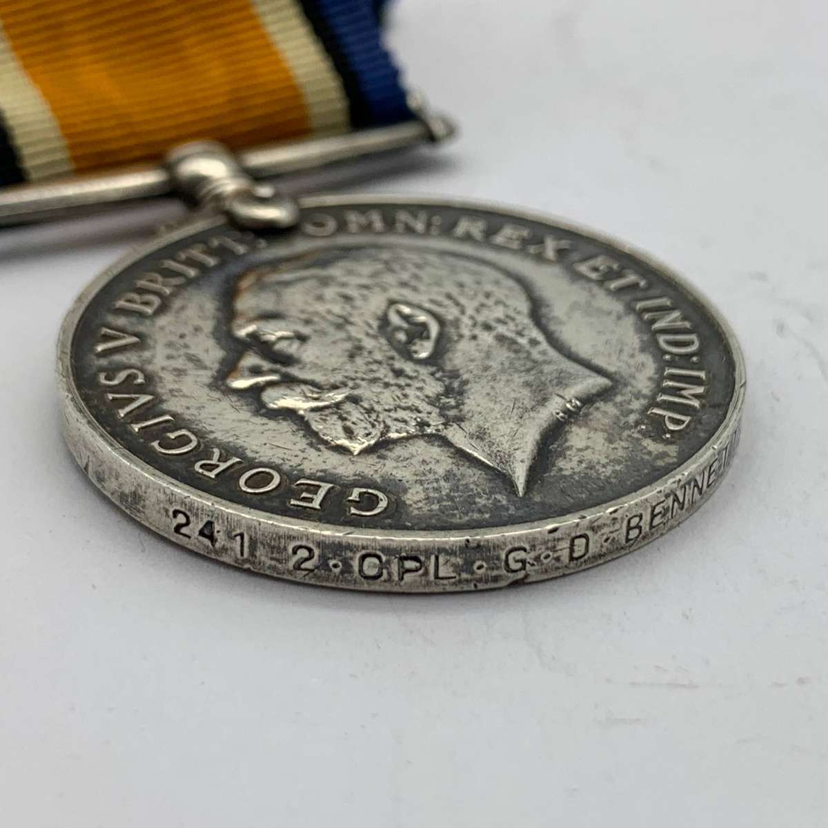 WW1 Medal to 'CPL. G.D. BENNETT' (Royal Engineers) (Incl. Sil. Plaque)