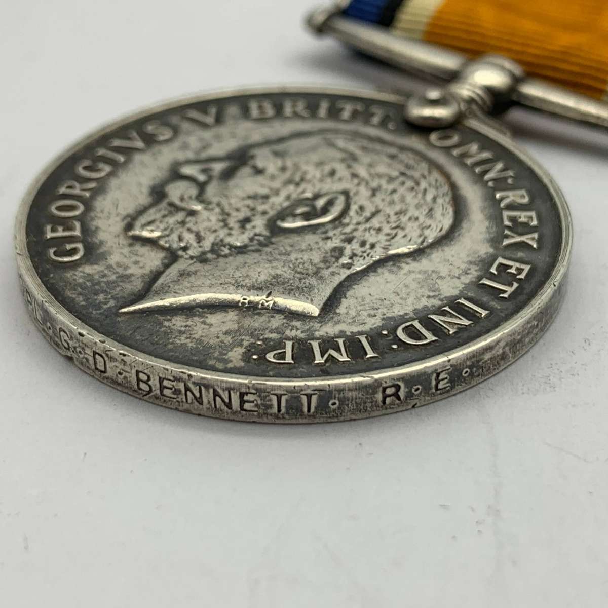WW1 Medal to 'CPL. G.D. BENNETT' (Royal Engineers) (Incl. Sil. Plaque)