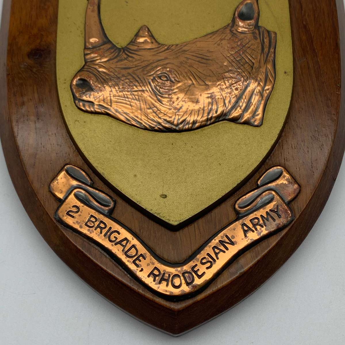 Rhodesia - Early '2 Brigade, Rhodesian Army' Plaque