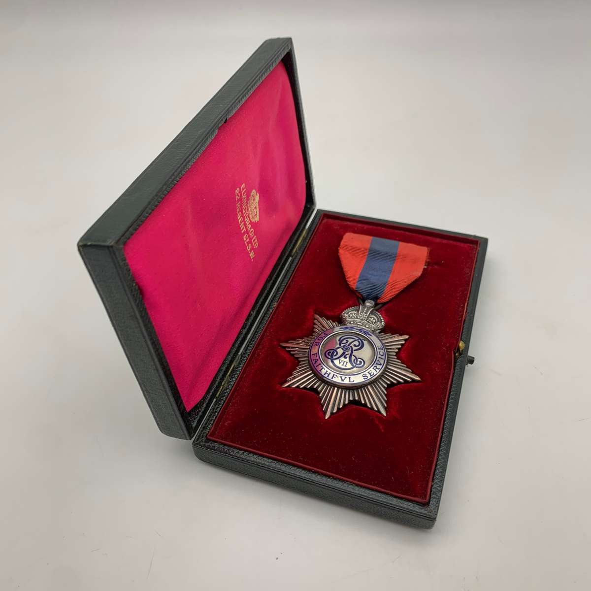 Scarce 'Imperial Service Order' (King Edward VII) Decoration (Named & Cased)