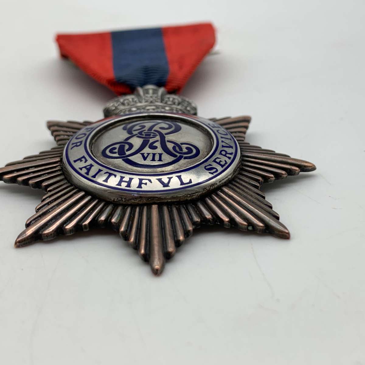 Scarce 'Imperial Service Order' (King Edward VII) Decoration (Named & Cased)