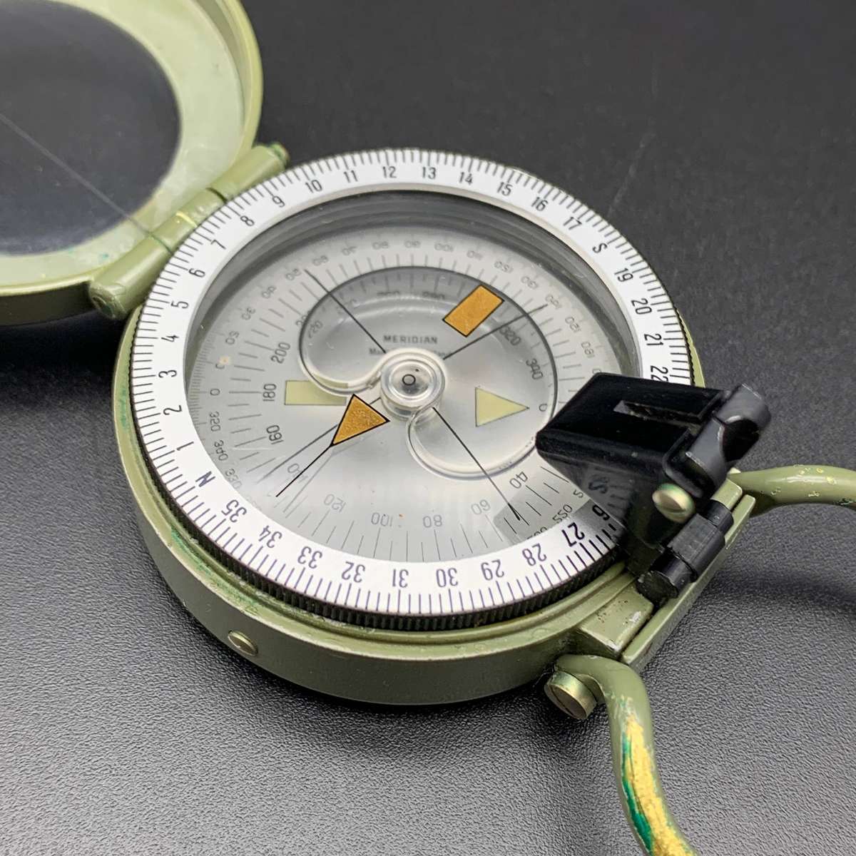 Vintage Swiss 'Meridian' Prismatic Compass