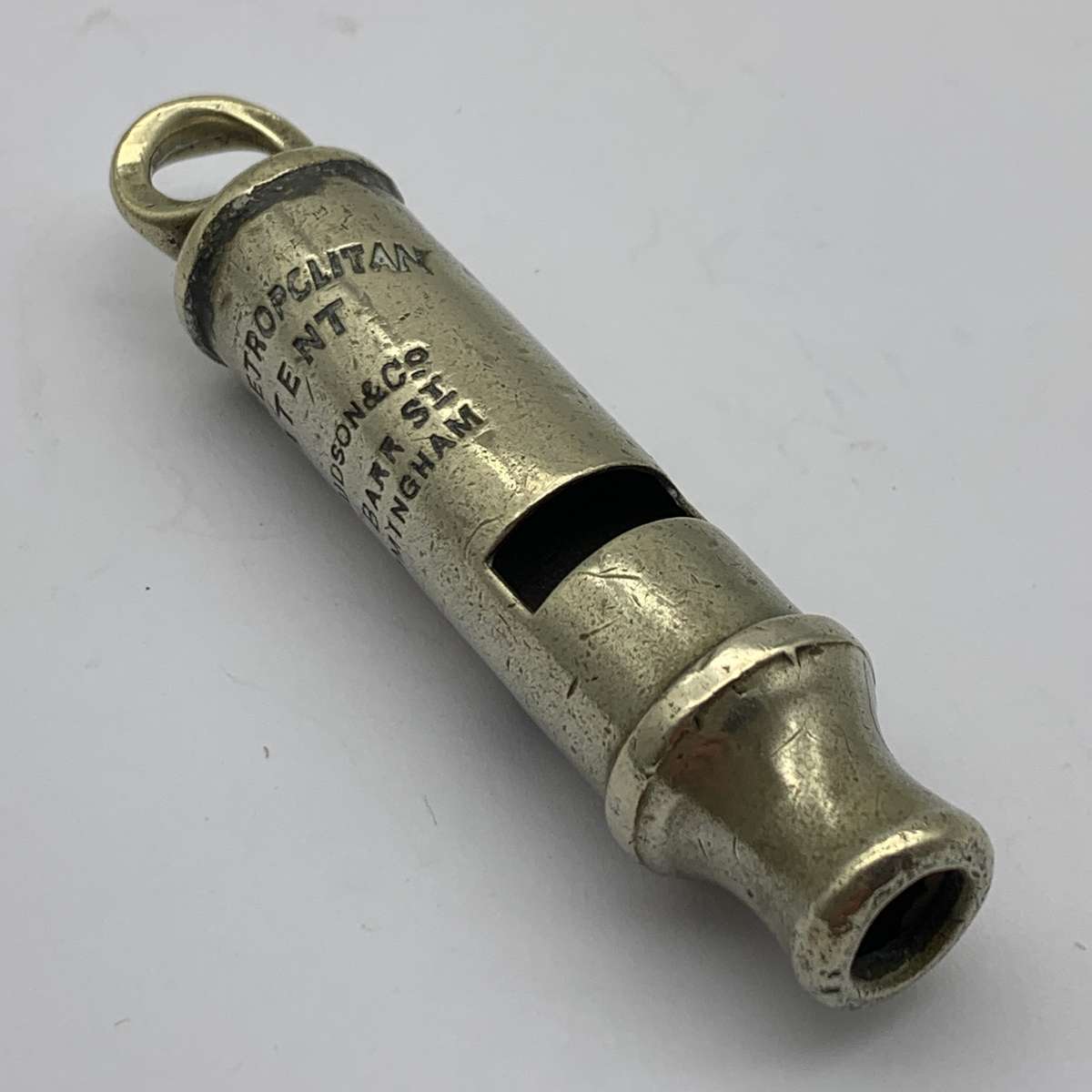 Scarce Victorian 'The Metropolitan' Whistle (J. Hudson  131 Barr St.)