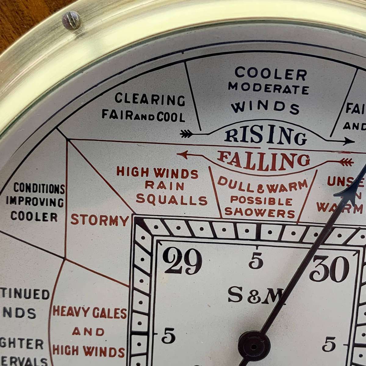 Art Deco 'Stormoguide' Barometer (Short & Mason)