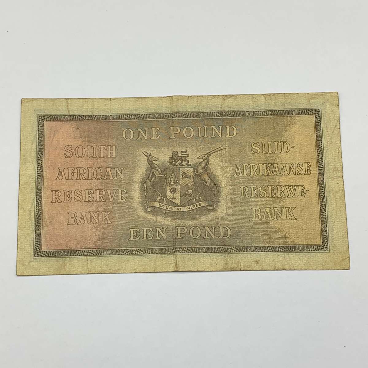 SA  'J. Postmus' 1938  One Pound A68 Note (F-VG)