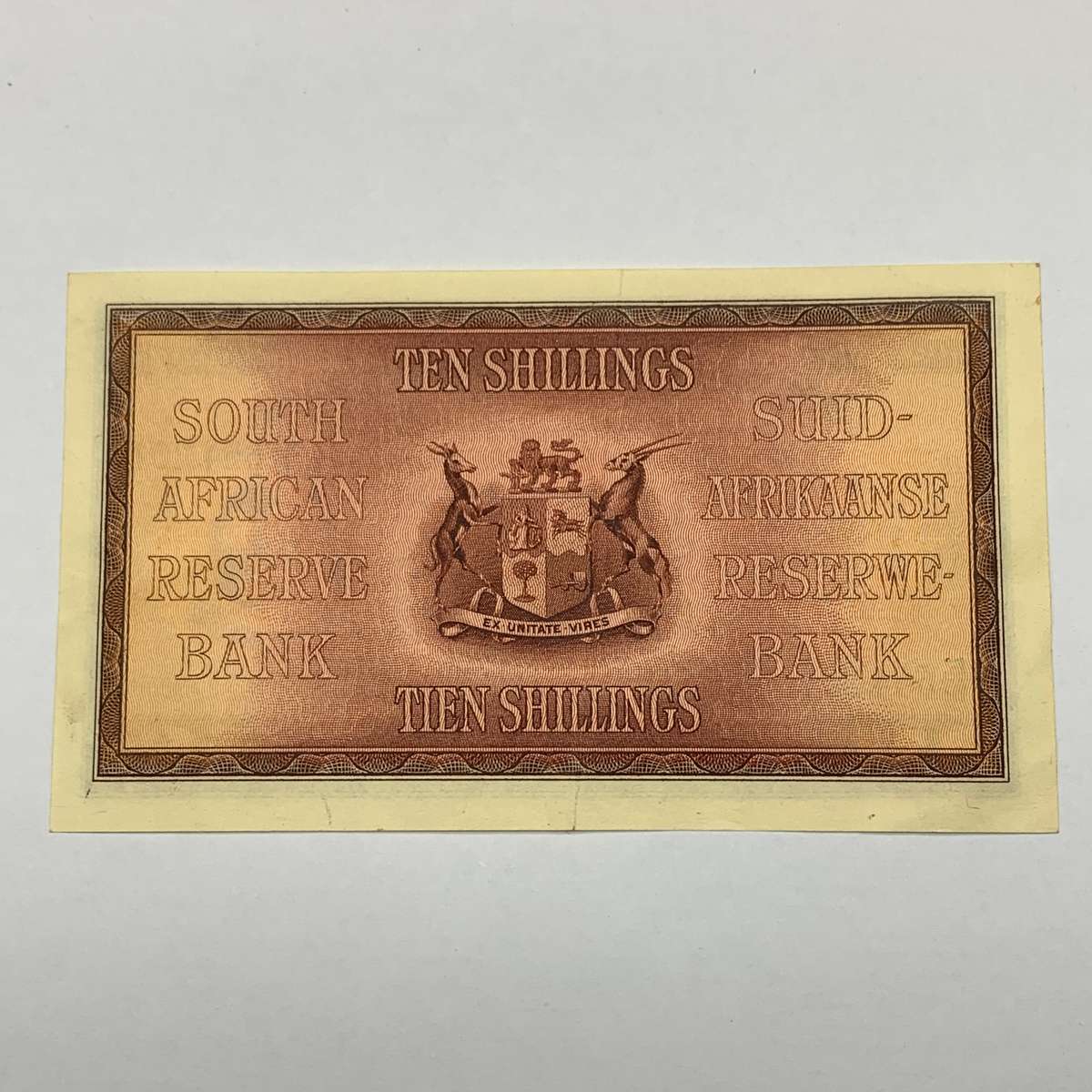 SA  'J. Postmus' 1940 - Ten Shillings E51 Bank Note (A/UNC - EF)