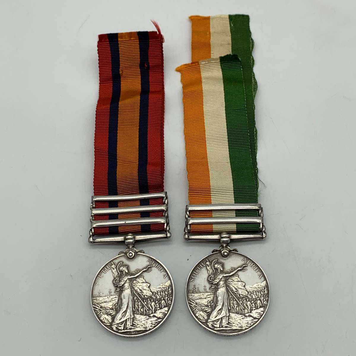 Boer War - QSA & KSA Medals to 'PTE. M. Rauff' (P.A.V.G.)
