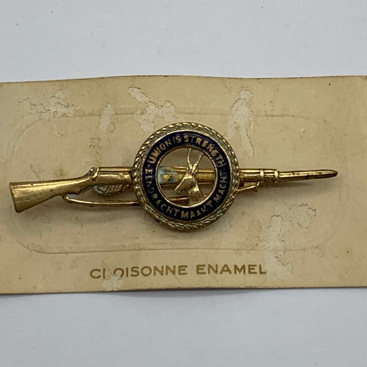 WW2  S.A. Army 'Union of Strength' Sweetheart Brooch