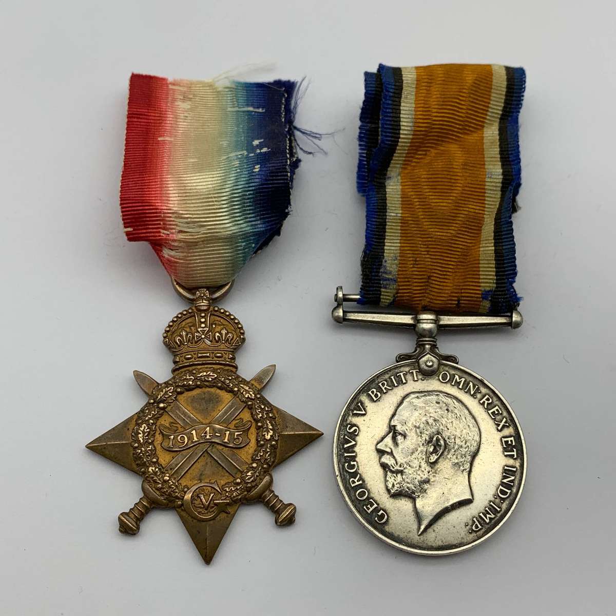 WW1  'K.I.A' Medal Pair to 'J.C. WILSON' (R.N.V.R.)