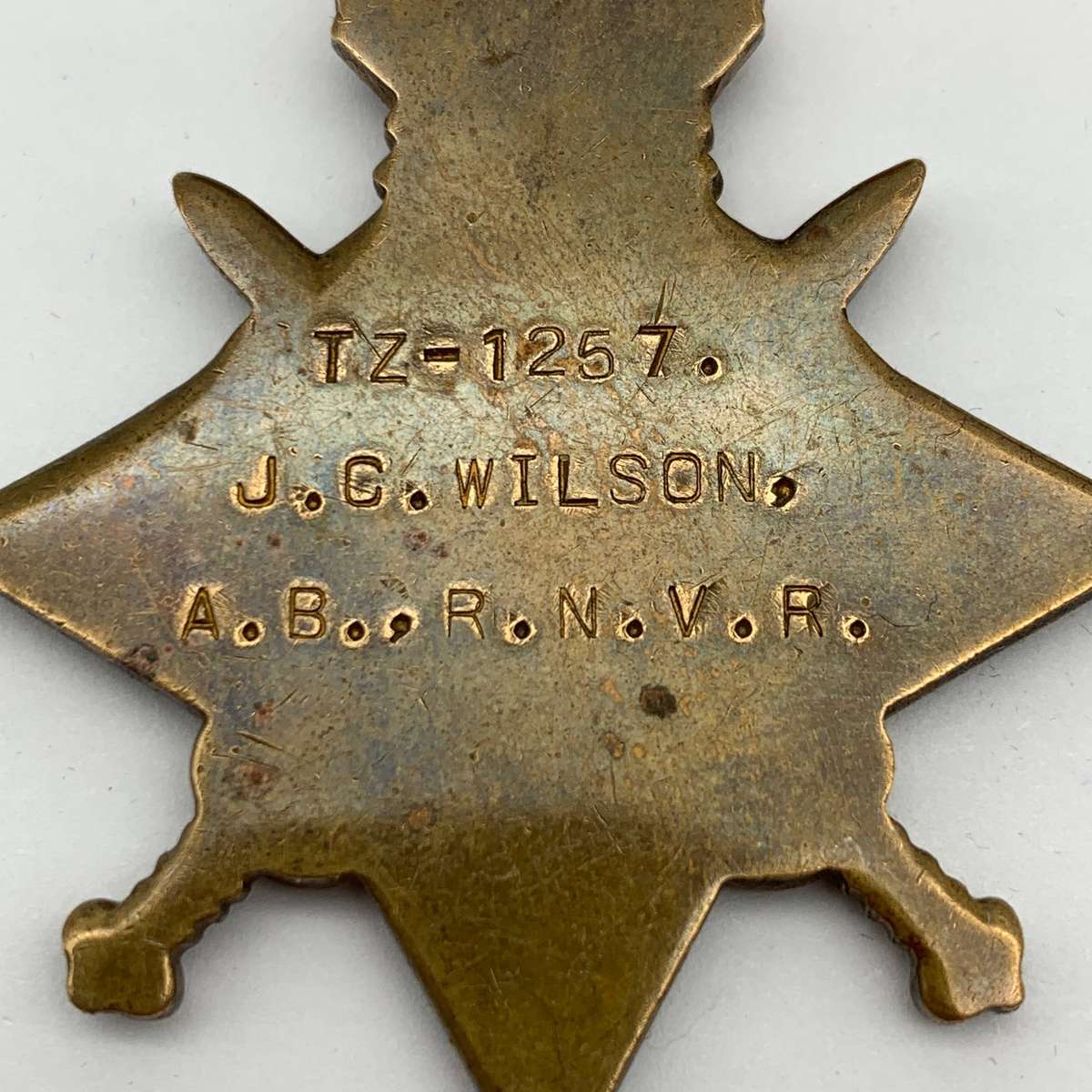 WW1  'K.I.A' Medal Pair to 'J.C. WILSON' (R.N.V.R.)