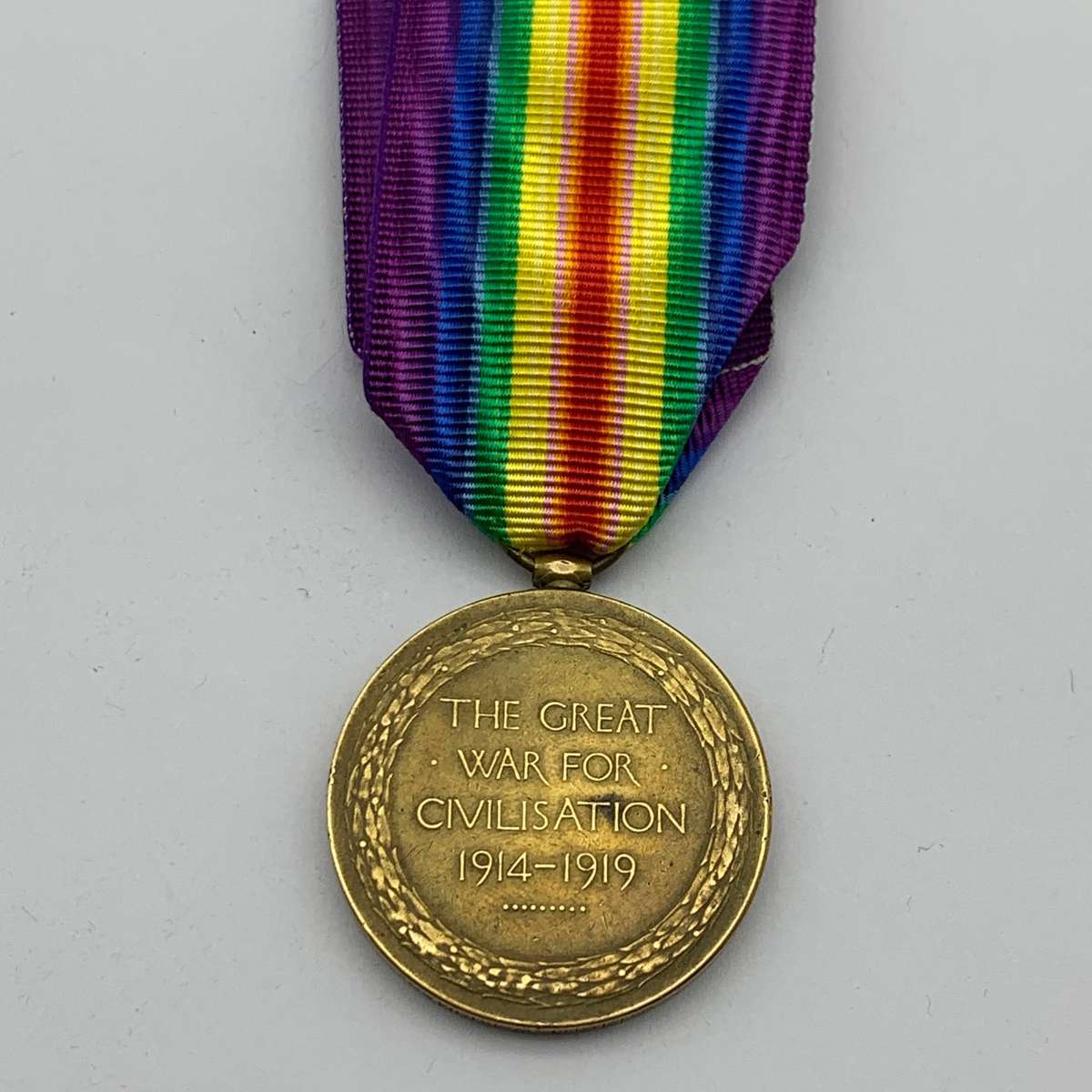 WW1 Casualty  Victory Medal to '2. LIEUT. W. THOMAS' (M.M)
