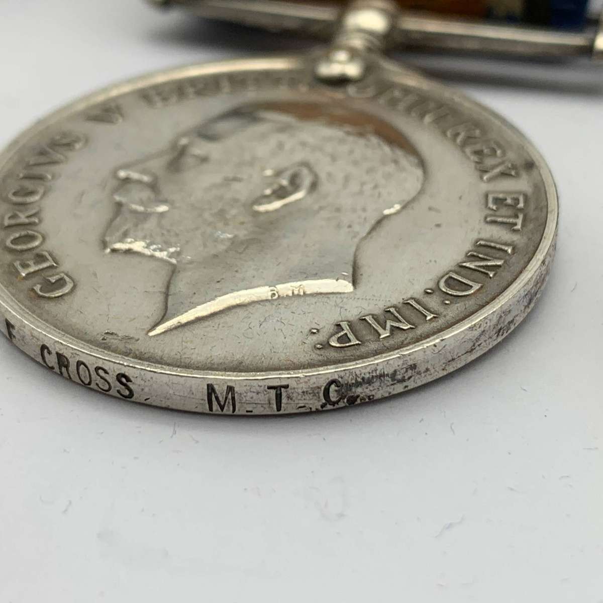 WW1 Medal Trio  'SPR. E. CROSS' (M.T.C. & 7th Inf.)