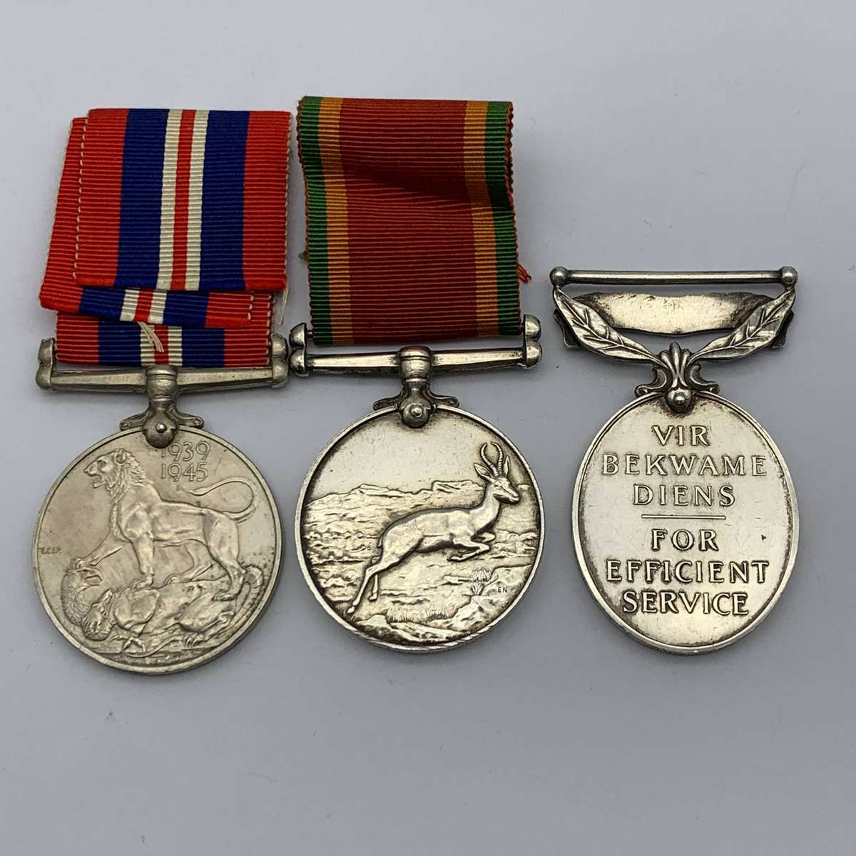 WW2  S.A. Efficiency Medal Group to 'SGT. H.L. CLARK' (S.A.A.F.)