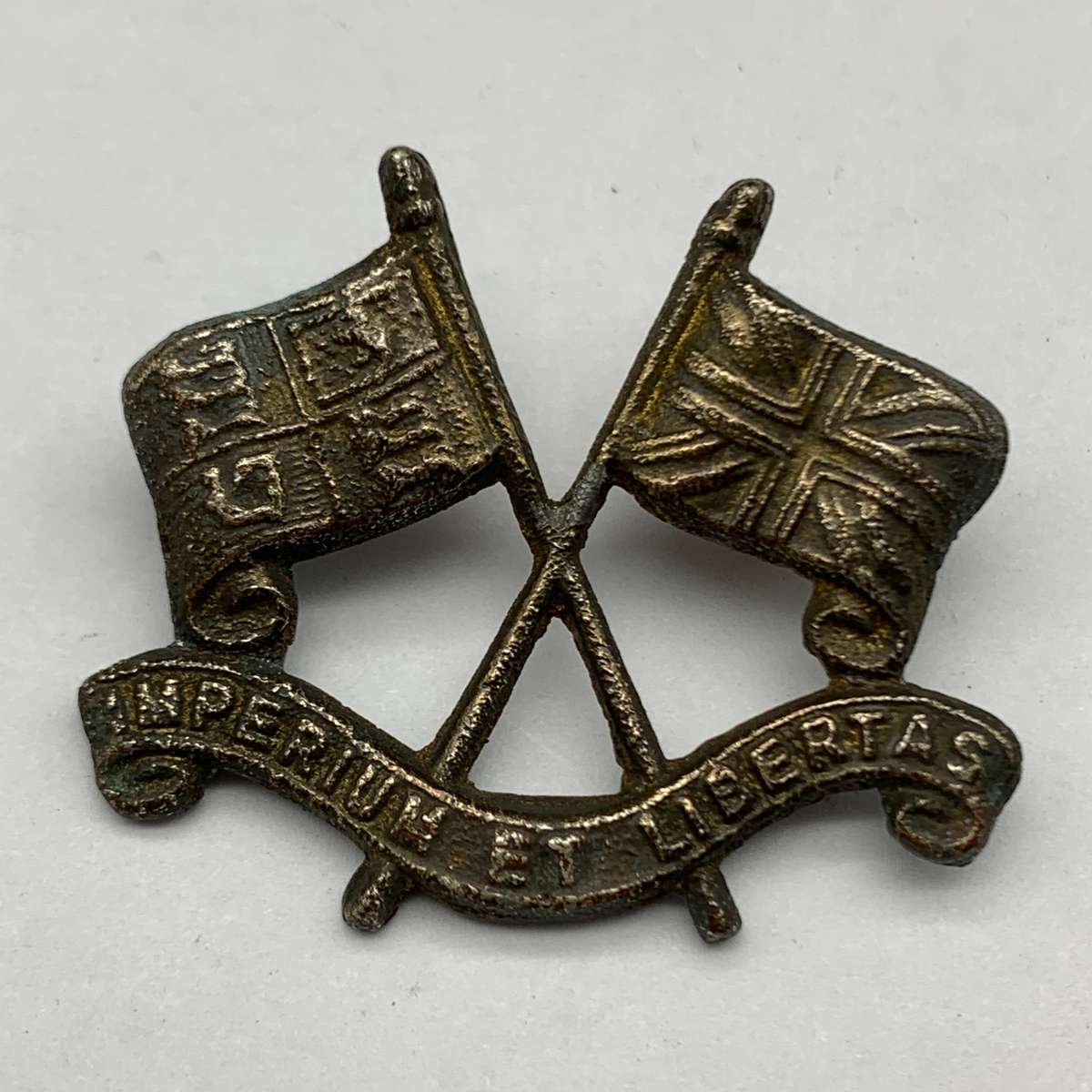 S. Africa  Early 'Imperial Light Horse' Cast Cap Badge