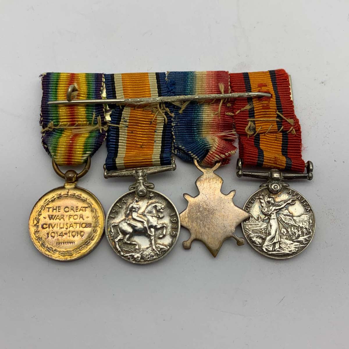 Boer War & WW1 Group of Miniature Medals