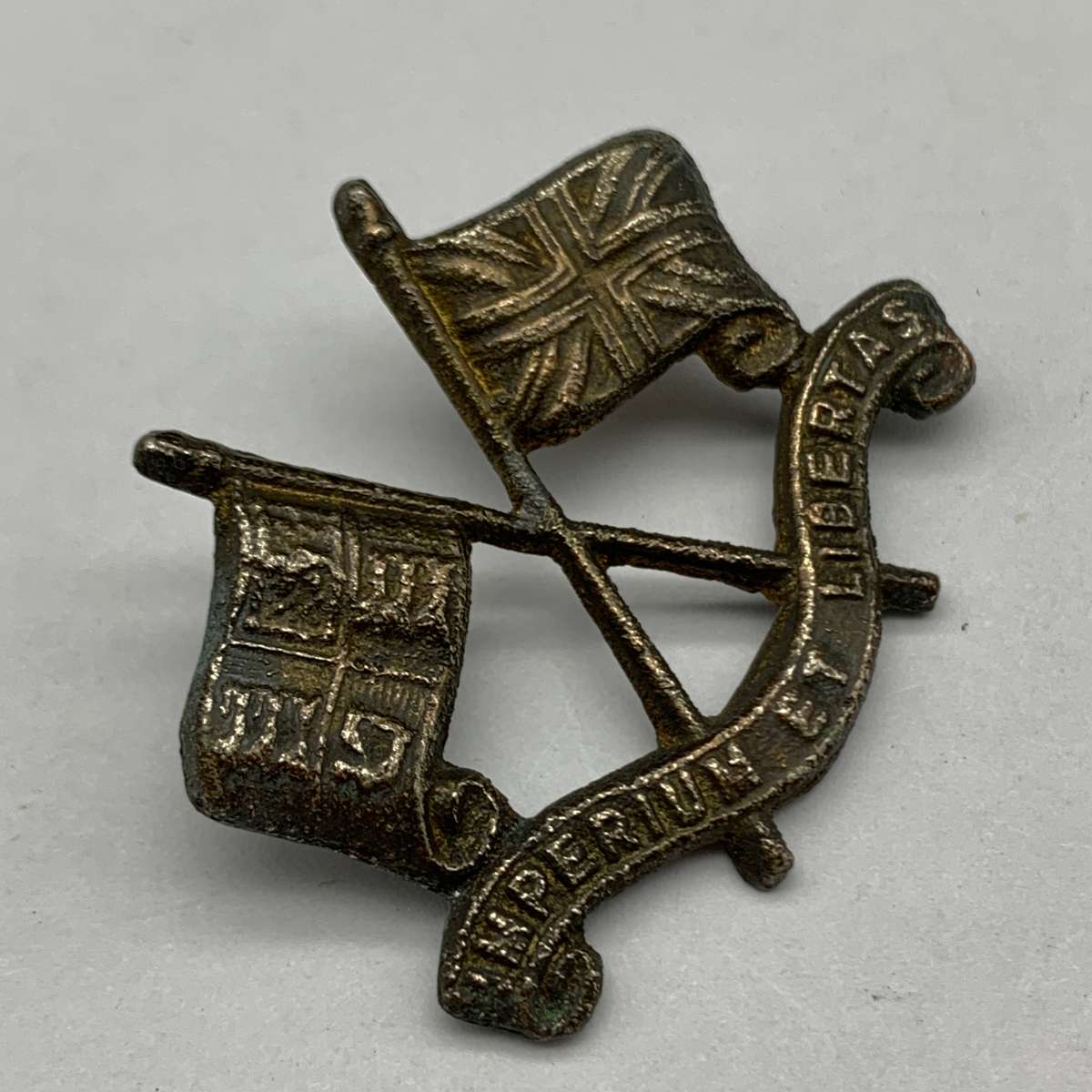 S. Africa  Early 'Imperial Light Horse' Cast Cap Badge
